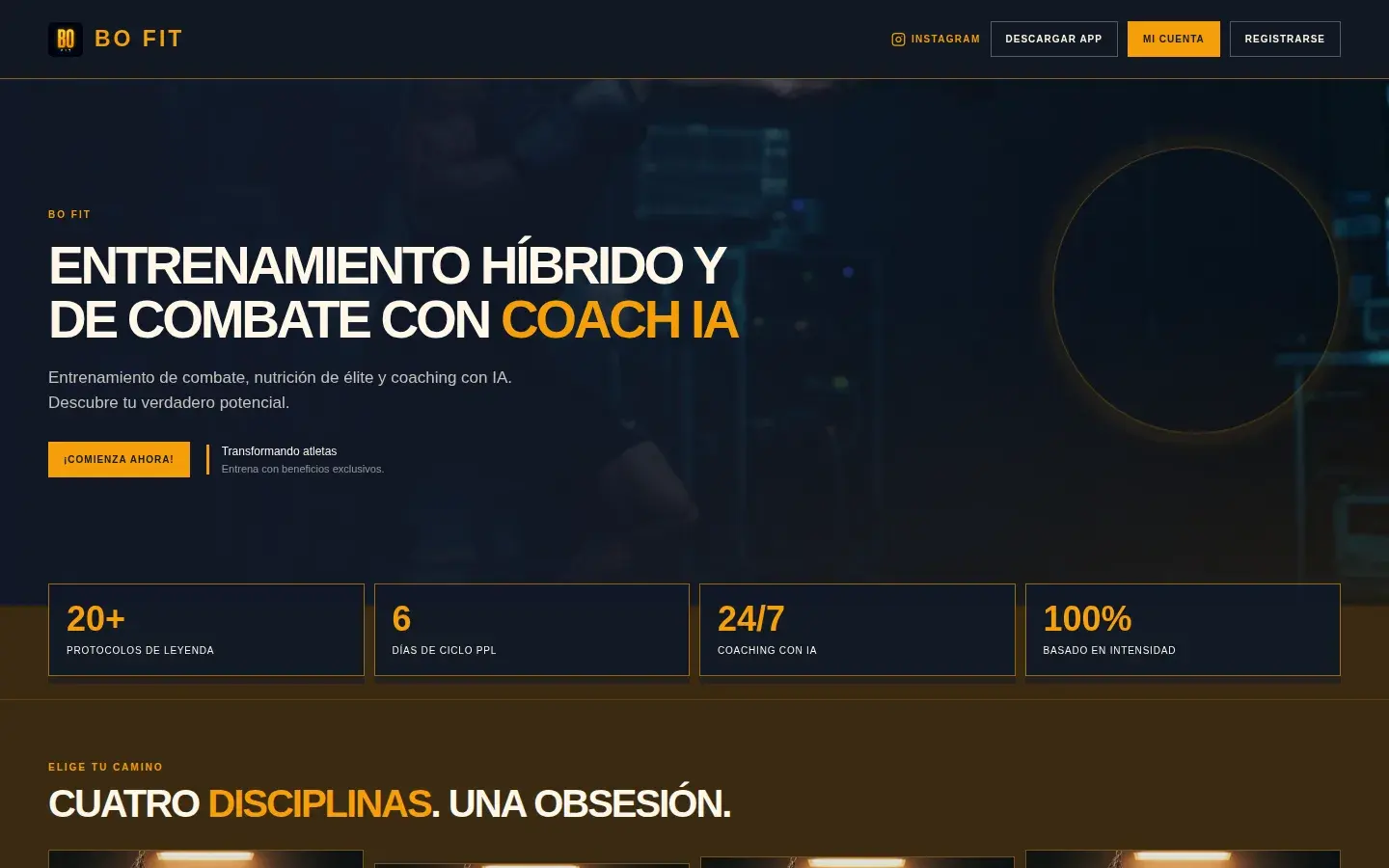 Sitio web BoFit
